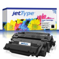 jetType Toner kompatibel zu HP CE255X 55X schwarz 12.500 Seiten Große Füllmenge 1 Stück