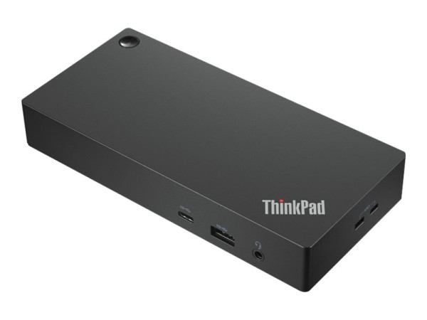 Lenovo ThinkPad Universal USB-C Dock - Dockingstation - USB-C - HDMI, 2 x DP - GigE - 90 Watt - Campus - für K14 Gen 1; ThinkPad E14 Gen 3; E14 Gen 4; P15v Gen 3; X1 Fold 16 Gen 1; Yoga Slim 7 Pro 14