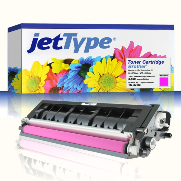jetType Toner kompatibel zu Brother TN-326M magenta 3.500 Seiten