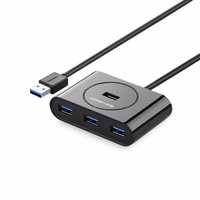 Ugreen 4-in-1 USB 3.0-Hub 4 Porte Hub 3.0 Nero - Hub - 4-Port