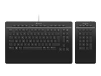 3D Connexion Keyboard Pro with Numpad - Tastatur und Nummernfeld - USB - AZERTY - Französisch