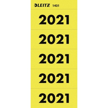 Leitz Inhaltsschild 2021 14210015 gelb 100 St./Pack.