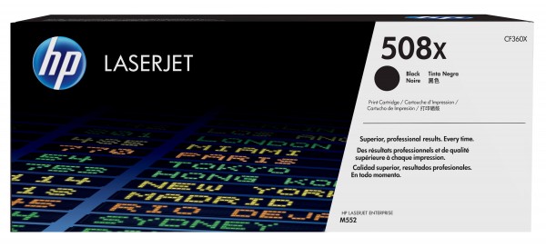 HP 508X - Hohe Ergiebigkeit - Schwarz - Original - LaserJet - Tonerpatrone (CF360X) - für LaserJet Enterprise MFP M577; LaserJet Enterprise Flow MFP M577