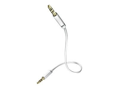 in-akustik Star MP3 Audio Cable - Audiokabel - mini-phone stereo 3.5 mm männlich zu mini-phone stereo 3.5 mm männlich - 3 m - abgeschirmt - weiß