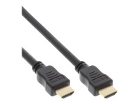 InLine High Speed Premium - HDMI-Kabel mit Ethernet - HDMI männlich zu HDMI männlich - 20 m - Dreifachisolierung - Schwarz - geformt, 4K Unterstützung, 2160p-Unterstützung