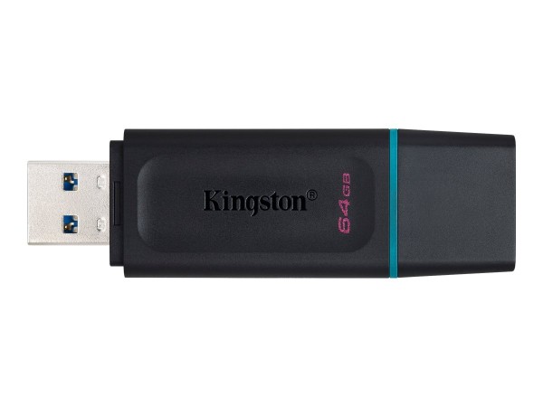 Kingston DataTraveler Exodia - USB-Flash-Laufwerk - 64 GB - USB 3.2 Gen 1 - Schwarz mit Türkis
