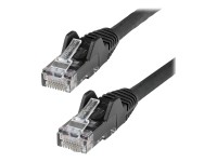 StarTech 7m Netzwerkkabel CAT6 - LSZH(weniger Rauch, Halogenfrei) - 10Gbit 650MHz 100W POE RJ45 U/UTP LAN-Patch Kabel - Schwarz, ETL Zertifizierung, 24AWG, Installationskabel (N6LPATCH7MBL) - Patch-Kabel - RJ-45 (M) zu RJ-45 (M) - 7 m - 6 mm - UTP - CAT 6 - ohne Haken - Schwarz