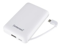 Intenso Powerbank XC10000 - Powerbank - 10000 mAh - 3 A - 2 Ausgabeanschlussstellen (USB, USB-C) - weiß