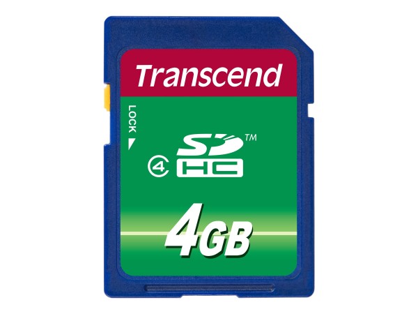 Transcend - Flash-Speicherkarte - 4 GB - Class 4 - SDHC
