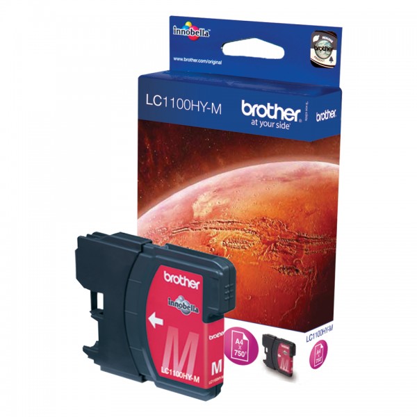 Brother LC1100HYM - Hohe Ergiebigkeit - Magenta - Original - Tintenpatrone - für Brother DCP-6690CW, MFC-5890CN, MFC-5895CW, MFC-6490CW, MFC-6890CDW; Justio MFC-5890CN