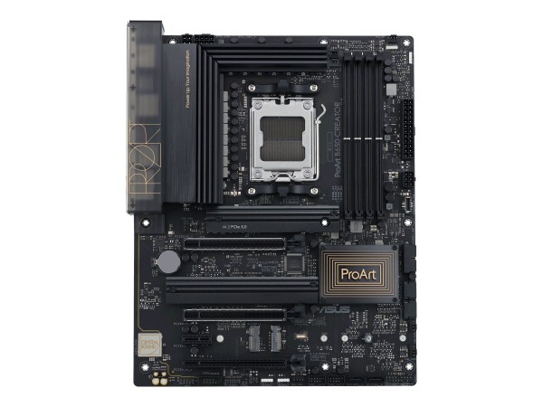 ASUS ProArt B650-CREATOR - Motherboard - ATX - Socket AM5 - AMD B650 Chipsatz - USB 3.2 Gen 1, USB 3.2 Gen 2, USB-C 3.2 Gen2, USB-C 3.2 Gen 2x2 - Gigabit LAN, 2.5 Gigabit LAN - Onboard-Grafik (CPU erforderlich) - HD Audio (8-Kanal)