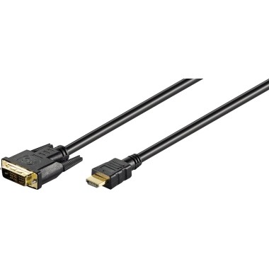 Goobay HDMI/DVI-D Kabel 51580 2m schwarz