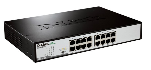D-Link DGS 1016D - Switch - 16 x 10/100/1000 - Desktop