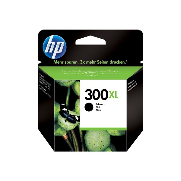 HP 300XL - 12 ml - Hohe Ergiebigkeit - Schwarz - Original - Tintenpatrone - für Deskjet F2430, F2483, F2488, F4213, F4435; Envy 100 D410, 11X D411, 120; Photosmart C4685
