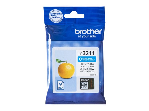 Brother LC3211C - Cyan - Original - Tintenpatrone - für Brother DCP-J572, DCP-J772, DCP-J774, MFC-J890, MFC-J895