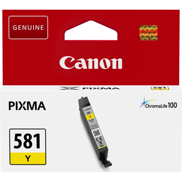 Canon CLI-581Y - 5.6 ml - Gelb - Original - Tintenbehälter - für PIXMA TS6251, TS6350, TS6351, TS8251, TS8252, TS8350, TS8351, TS8352, TS9550, TS9551