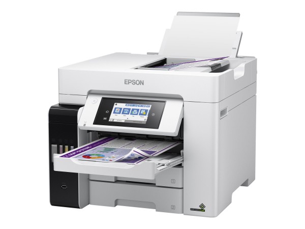 Epson EcoTank Pro ET-5880 - Multifunktionsdrucker - Farbe - Tintenstrahl - ITS - A4/Legal (Medien) - bis zu 25 Seiten/Min. (Drucken) - 250 Blatt - 33.6 Kbps - USB 2.0, LAN, USB-Host, Wi-Fi, NFC