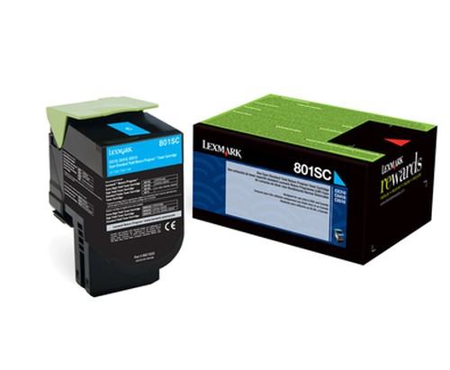 Lexmark 802SC - Cyan - Original - Tonerpatrone LCCP, LRP - für Lexmark CX310dn, CX310n, CX410de, CX410dte, CX410e, CX510de, CX510dhe, CX510dthe