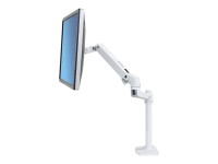 Ergotron LX Desk Mount Monitor Arm, Tall Pole - Befestigungskit (Gelenkarm) - für Monitor - Aluminium, Stahl - weiß - Bildschirmgröße: bis zu 81,3 cm (bis zu 32 Zoll) - Tischmontage