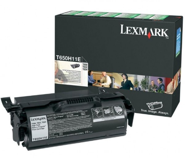 Lexmark - Hohe Ergiebigkeit - Schwarz - Original - Tonerpatrone LCCP, LRP - für Lexmark T650dn, T650dtn, T650n, T652dn, T652dtn, T652n, T654dn, T654dtn, T654n, T656dne