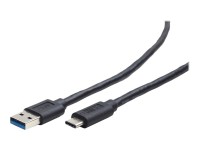 Cablexpert CCP-USB3-AMCM-1M - USB-Kabel - USB-C (M) bis USB Typ A (M) - USB 3.1 - 1 m - geformt - Schwarz