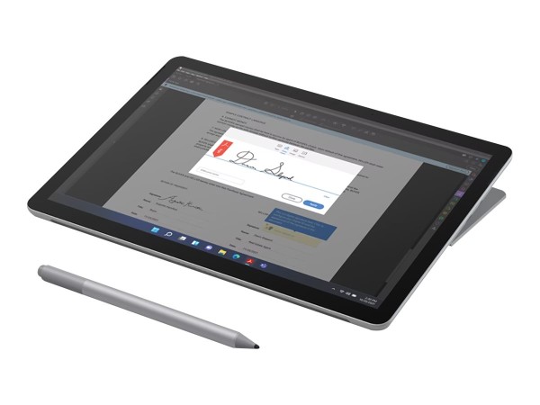 Microsoft Surface Go 4 for Business - Tablet - Intel N-series N200 / 1 GHz - Win 11 Pro - UHD Graphics - 8 GB RAM - 128 GB SSD - 26.7 cm (10.5") Touchscreen 1920 x 1280 - NFC, 802.11a/b/g/n/ac/ax - Platin