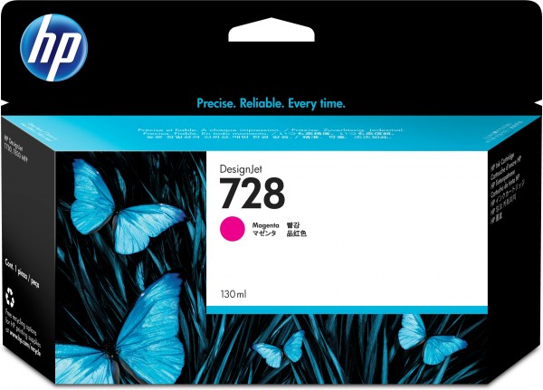 HP Tinte F9J66A 728 magenta 130 ml 1 Stück