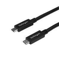 StarTech USB-C auf USB-C Kabel mit 5A Power Delivery - St/St - 1,8m - USB 3.0 (5Gbit/s) - USB-IF zertifiziert - USB Typ C Kabel - USB-Kabel - USB-C (M) gerade zu USB-C (M) gerade - USB 3.0 - 5 A - 1.8 m - 4K Unterstützung - Schwarz - für P/N: DK30C2DAGPD, DK30C2HAGPD, SV211HDUC, SV221HUC4K