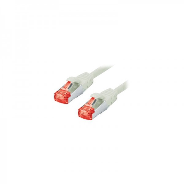 Tecline - Patch-Kabel - RJ-45 (M) zu RJ-45 (M) - 0.5 m - SFTP, PiMF - CAT 6 - halogenfrei - Grau