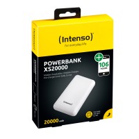 Intenso XS20000 - Powerbank - 20000 mAh - 3.1 A - 2 Ausgabeanschlussstellen (USB, USB-C) - weiß