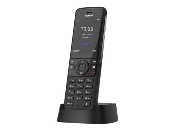 Yealink W78H - Schnurloses Erweiterungshandgerät - mit Bluetooth-Schnittstelle mit Rufnummernanzeige - 1900 MHz - DECT - dreiweg Anruffunktion - Space-grau