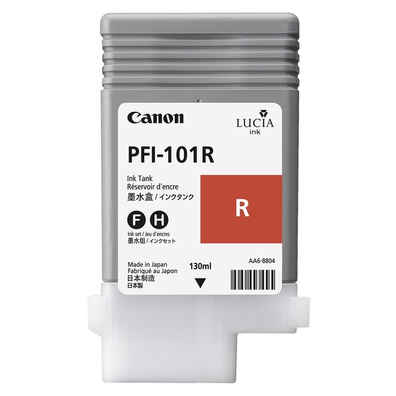 Canon LUCIA PFI-101 R - 130 ml - Rot - Original - Tintenbehälter - für imagePROGRAF iPF5000, iPF5100, iPF6100, iPF6200