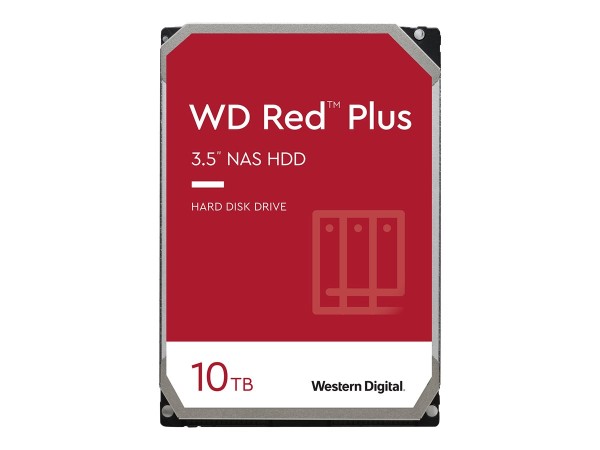 WD Red Plus WD101EFBX - Festplatte - 10 TB - intern - 3.5" (8.9 cm) - SATA 6Gb/s - 7200 rpm - Puffer: 256 MB
