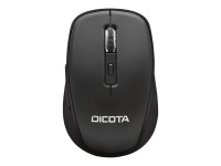 DICOTA Travel - Maus - rechts- und linkshändig - 5 Tasten - kabellos - Bluetooth - Schwarz