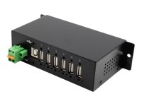 Exsys EX-1596HMVS - Hub - 6 x USB 2.0 - an DIN-Schiene montierbar