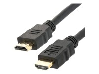 TECHly - Highspeed - HDMI-Kabel mit Ethernet - HDMI männlich zu HDMI männlich - 10 m - Schwarz - bi-direktional, unterstützt 4K 24 Hz (4096 x 2160), 100 Mbps Ethernet Support