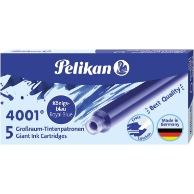 Pelikan Tintenpatrone 4001 GTP/5 310748 königsblau 5 St./Pack.