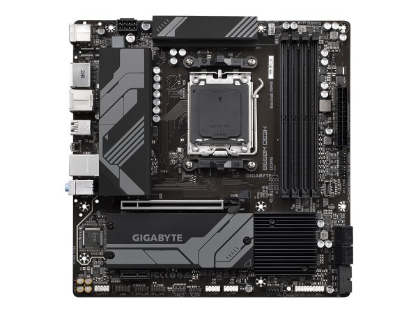 Gigabyte B650M DS3H - 1.0 - Motherboard - micro ATX - Socket AM5 - AMD B650 Chipsatz - USB 3.2 Gen 1, USB 3.2 Gen 2, USB-C 3.2 Gen2 - 2.5 Gigabit LAN - Onboard-Grafik (CPU erforderlich) - High Definition Audio (7.1-channel)