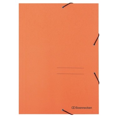 Soennecken Eckspanner 1475 DIN A4 3Klappen und Gummizug orange