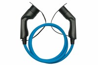 kabelmeister E-Auto-Ladekabel Mode 3 Typ 2 Stecker an Buchse 3-phasig 32 A 22 kW blau 7