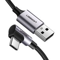 Ugreen 50941 - 0,91 m - USB A - USB C - 2.0 - 480 Mbit/s - Schwarz - Silber