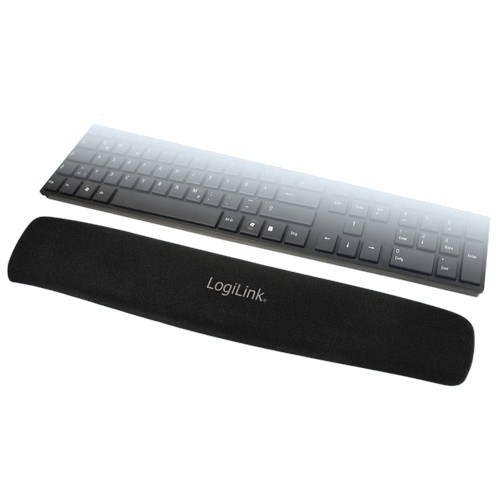 LogiLink Keyboard Gel Pad - Tastatur-Handgelenkauflage - Schwarz