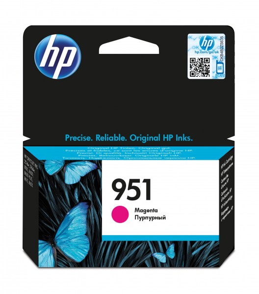 HP 951 - 8 ml - Magenta - Original - Tintenpatrone - für Officejet Pro 251, 276, 8100, 8600, 8600 N911, 8610, 8615, 8616, 8620, 8625, 8630, 8640