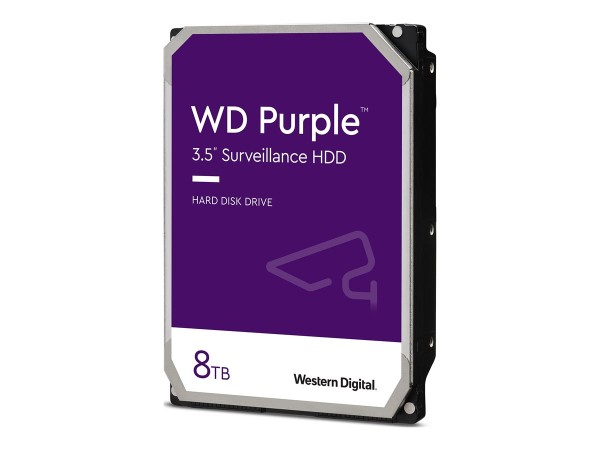 WD Purple WD85PURZ - Festplatte - 8 TB - intern - 3.5" (8.9 cm) - SATA 6Gb/s - 5640 rpm - Puffer: 256 MB