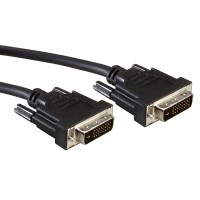 VALUE - DVI-Kabel - Dual Link - DVI-D (M) zu DVI-D (M) - 3 m - Daumenschrauben - Schwarz