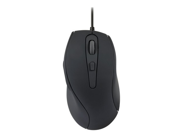 SPEEDLINK AXON Silent & Antibacterial - Maus - optisch - 5 Tasten - kabelgebunden - USB - Schwarz