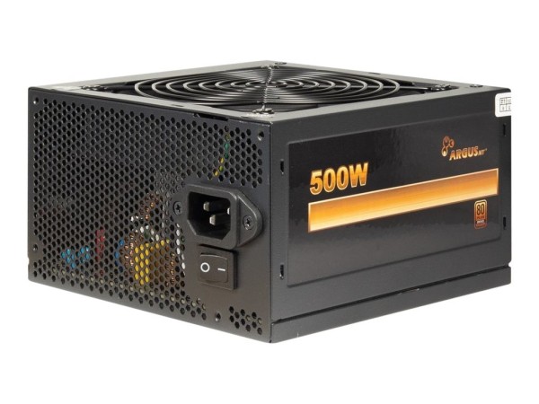 Argus BPS-500 - Netzteil (intern) - ATX12V 2.4 - 80 PLUS Bronze - Wechselstrom 100/240 V - 500 Watt - aktive PFC