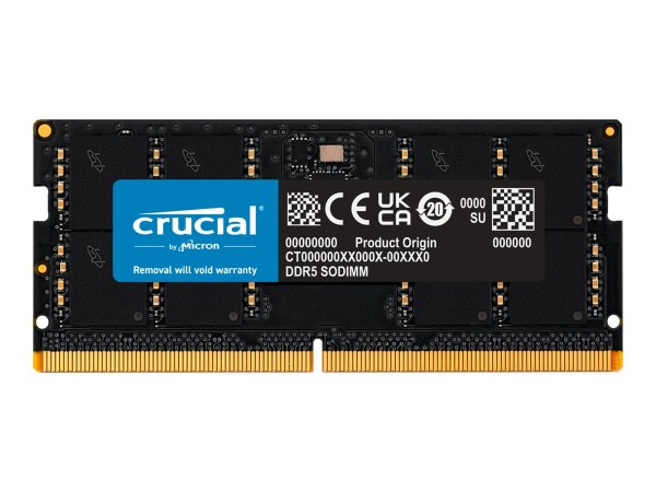 Crucial - DDR5 - Modul - 32 GB - SO DIMM 262-PIN - 4800 MHz / PC5-38400 - CL40 - 1.1 V - ungepuffert - non-ECC
