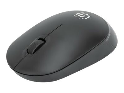 Manhattan Performance III - Maus - rechts- und linkshändig - optisch - 3 Tasten - kabellos - 2.4 GHz - kabelloser Empfänger (USB) - Schwarz - retail - Box