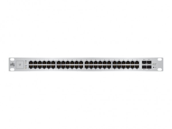 Ubiquiti UniFi Switch US-48-500W - Switch - managed - 48 x 10/100/1000 (PoE+) + 2 x 10 Gigabit SFP+ + 2 x Gigabit SFP - an Rack montierbar - PoE+